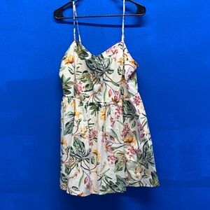 H&M Multicolor Leaf Pattern Top